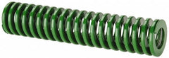 Dayton Lamina - 1-1/2" Hole Diam, 3/4" Rod Diam, 7" Free Length, Green Die Spring - 15 Lb Max Deflection, 2.8" Max Deflection, Light Duty, Chromium Vanadium Steel - Exact Tooling