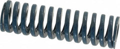 Dayton Lamina - 3/4" Hole Diam, 3/8" Rod Diam, 2-1/2" Free Length, Blue Die Spring - 17.3 Lb Max Deflection, 0.94" Max Deflection, Medium Duty, Chromium Vanadium Steel - Exact Tooling
