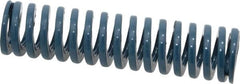 Dayton Lamina - 3/4" Hole Diam, 3/8" Rod Diam, 3" Free Length, Blue Die Spring - 14.1 Lb Max Deflection, 1.12" Max Deflection, Medium Duty, Chromium Vanadium Steel - Exact Tooling