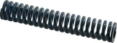Dayton Lamina - 3/4" Hole Diam, 3/8" Rod Diam, 4" Free Length, Blue Die Spring - 10.6 Lb Max Deflection, 1.51" Max Deflection, Medium Duty, Chromium Vanadium Steel - Exact Tooling
