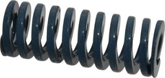 Dayton Lamina - 1" Hole Diam, 1/2" Rod Diam, 2-1/2" Free Length, Blue Die Spring - 31.4 Lb Max Deflection, 0.94" Max Deflection, Medium Duty, Chromium Vanadium Steel - Exact Tooling