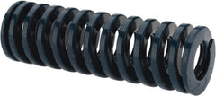 Dayton Lamina - 1" Hole Diam, 1/2" Rod Diam, 3" Free Length, Blue Die Spring - 25.8 Lb Max Deflection, 1.12" Max Deflection, Medium Duty, Chromium Vanadium Steel - Exact Tooling