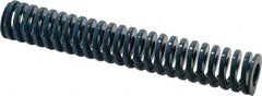 Dayton Lamina - 1" Hole Diam, 1/2" Rod Diam, 6" Free Length, Blue Die Spring - 12.4 Lb Max Deflection, 2.24" Max Deflection, Medium Duty, Chromium Vanadium Steel - Exact Tooling