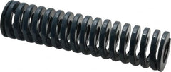 Dayton Lamina - 1-1/4" Hole Diam, 5/8" Rod Diam, 5" Free Length, Blue Die Spring - 23.7 Lb Max Deflection, 1.88" Max Deflection, Medium Duty, Chromium Vanadium Steel - Exact Tooling