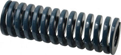 Dayton Lamina - 1-1/2" Hole Diam, 3/4" Rod Diam, 4-1/2" Free Length, Blue Die Spring - 37.9 Lb Max Deflection, 1.7" Max Deflection, Medium Duty, Chromium Vanadium Steel - Exact Tooling