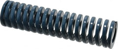 Dayton Lamina - 1-1/2" Hole Diam, 3/4" Rod Diam, 6" Free Length, Blue Die Spring - 27.9 Lb Max Deflection, 2.24" Max Deflection, Medium Duty, Chromium Vanadium Steel - Exact Tooling