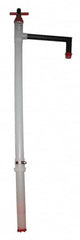 American Machine & Tool - 1" Outlet, Polyethylene Hand Operated Piston Pump - 25 oz per Stroke, For Alkalis, Chemicals, Acids & Solvents - Exact Tooling