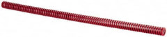 Dayton Lamina - 1/2" Hole Diam, 9/32" Rod Diam, 12" Free Length, Red Die Spring - 1.77 Lb Max Deflection, 3.6" Max Deflection, Heavy Duty, Chromium Vanadium Steel - Exact Tooling