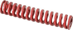 Dayton Lamina - 5/8" Hole Diam, 11/32" Rod Diam, 3" Free Length, Red Die Spring - 14 Lb Max Deflection, 0.9" Max Deflection, Heavy Duty, Chromium Vanadium Steel - Exact Tooling
