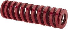 Dayton Lamina - 3/4" Hole Diam, 3/8" Rod Diam, 2-1/2" Free Length, Red Die Spring - 44 Lb Max Deflection, 0.76" Max Deflection, Heavy Duty, Chromium Vanadium Steel - Exact Tooling