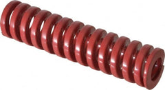 Dayton Lamina - 3/4" Hole Diam, 3/8" Rod Diam, 3" Free Length, Red Die Spring - 36.2 Lb Max Deflection, 0.9" Max Deflection, Heavy Duty, Chromium Vanadium Steel - Exact Tooling