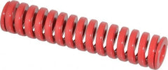 Dayton Lamina - 3/4" Hole Diam, 3/8" Rod Diam, 3-1/2" Free Length, Red Die Spring - 30.8 Lb Max Deflection, 1.05" Max Deflection, Heavy Duty, Chromium Vanadium Steel - Exact Tooling