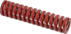 Dayton Lamina - 1" Hole Diam, 1/2" Rod Diam, 4" Free Length, Red Die Spring - 41.8 Lb Max Deflection, 1.2" Max Deflection, Heavy Duty, Chromium Vanadium Steel - Exact Tooling