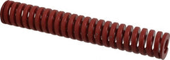 Dayton Lamina - 1-1/4" Hole Diam, 5/8" Rod Diam, 8" Free Length, Red Die Spring - 33 Lb Max Deflection, 2.4" Max Deflection, Heavy Duty, Chromium Vanadium Steel - Exact Tooling