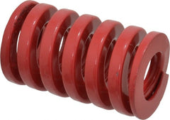 Dayton Lamina - 1-1/2" Hole Diam, 3/4" Rod Diam, 2-1/2" Free Length, Red Die Spring - 153 Lb Max Deflection, 0.76" Max Deflection, Heavy Duty, Chromium Vanadium Steel - Exact Tooling