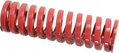 Dayton Lamina - 1-1/2" Hole Diam, 3/4" Rod Diam, 5" Free Length, Red Die Spring - 71.5 Lb Max Deflection, 1.5" Max Deflection, Heavy Duty, Chromium Vanadium Steel - Exact Tooling