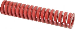 Dayton Lamina - 1-1/2" Hole Diam, 3/4" Rod Diam, 7" Free Length, Red Die Spring - 50.3 Lb Max Deflection, 2.1" Max Deflection, Heavy Duty, Chromium Vanadium Steel - Exact Tooling