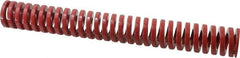 Dayton Lamina - 1-1/2" Hole Diam, 3/4" Rod Diam, 12" Free Length, Red Die Spring - 28.7 Lb Max Deflection, 3.6" Max Deflection, Heavy Duty, Chromium Vanadium Steel - Exact Tooling