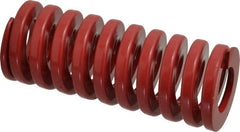Dayton Lamina - 2" Hole Diam, 1" Rod Diam, 5" Free Length, Red Die Spring - 108 Lb Max Deflection, 1.5" Max Deflection, Heavy Duty, Chromium Vanadium Steel - Exact Tooling