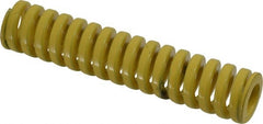 Dayton Lamina - 5/8" Hole Diam, 11/32" Rod Diam, 3" Free Length, Yellow Die Spring - 20.3 Lb Max Deflection, 0.75" Max Deflection, Extra Heavy Duty, Chromium Vanadium Steel - Exact Tooling