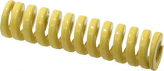 Dayton Lamina - 3/4" Hole Diam, 3/8" Rod Diam, 3" Free Length, Yellow Die Spring - 51.2 Lb Max Deflection, 0.75" Max Deflection, Extra Heavy Duty, Chromium Vanadium Steel - Exact Tooling