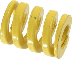 Dayton Lamina - 1" Hole Diam, 1/2" Rod Diam, 1-1/4" Free Length, Yellow Die Spring - 202 Lb Max Deflection, 0.31" Max Deflection, Extra Heavy Duty, Chromium Vanadium Steel - Exact Tooling
