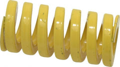 Dayton Lamina - 1" Hole Diam, 1/2" Rod Diam, 2" Free Length, Yellow Die Spring - 113 Lb Max Deflection, 0.5" Max Deflection, Extra Heavy Duty, Chromium Vanadium Steel - Exact Tooling