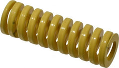 Dayton Lamina - 1" Hole Diam, 1/2" Rod Diam, 3" Free Length, Yellow Die Spring - 71.4 Lb Max Deflection, 0.75" Max Deflection, Extra Heavy Duty, Chromium Vanadium Steel - Exact Tooling
