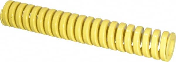 Dayton Lamina - 1" Hole Diam, 1/2" Rod Diam, 6" Free Length, Yellow Die Spring - 34.4 Lb Max Deflection, 1.5" Max Deflection, Extra Heavy Duty, Chromium Vanadium Steel - Exact Tooling