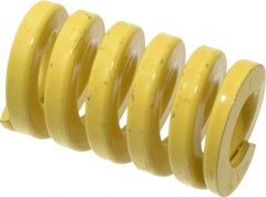 Dayton Lamina - 1-1/2" Hole Diam, 3/4" Rod Diam, 2-1/2" Free Length, Yellow Die Spring - 241 Lb Max Deflection, 0.63" Max Deflection, Extra Heavy Duty, Chromium Vanadium Steel - Exact Tooling