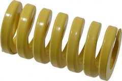 Dayton Lamina - 1-1/2" Hole Diam, 3/4" Rod Diam, 3" Free Length, Yellow Die Spring - 193 Lb Max Deflection, 0.75" Max Deflection, Extra Heavy Duty, Chromium Vanadium Steel - Exact Tooling