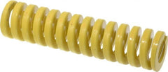 Dayton Lamina - 1-1/2" Hole Diam, 3/4" Rod Diam, 6" Free Length, Yellow Die Spring - 88.7 Lb Max Deflection, 1.5" Max Deflection, Extra Heavy Duty, Chromium Vanadium Steel - Exact Tooling