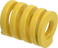 Dayton Lamina - 2" Hole Diam, 1" Rod Diam, 2-1/2" Free Length, Yellow Die Spring - 414 Lb Max Deflection, 0.63" Max Deflection, Extra Heavy Duty, Chromium Vanadium Steel - Exact Tooling