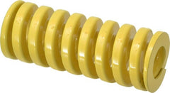 Dayton Lamina - 2" Hole Diam, 1" Rod Diam, 5" Free Length, Yellow Die Spring - 179 Lb Max Deflection, 1.25" Max Deflection, Extra Heavy Duty, Chromium Vanadium Steel - Exact Tooling