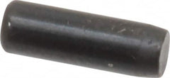 Holo-Krome - 1/8" Diam x 3/8" Pin Length Grade 8 Alloy Steel Standard Dowel Pin - Black Luster Finish, C 47-58 & C 60 (Surface) Hardness, 1 Beveled & 1 Rounded End - Exact Tooling