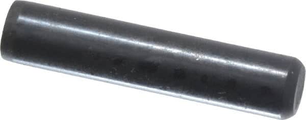 Holo-Krome - 3/16" Diam x 7/8" Pin Length Grade 8 Alloy Steel Standard Dowel Pin - Black Luster Finish, C 47-58 & C 60 (Surface) Hardness, 1 Beveled & 1 Rounded End - Exact Tooling