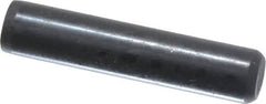 Holo-Krome - 3/16" Diam x 7/8" Pin Length Grade 8 Alloy Steel Standard Dowel Pin - Black Luster Finish, C 47-58 & C 60 (Surface) Hardness, 1 Beveled & 1 Rounded End - Exact Tooling
