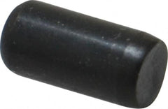 Holo-Krome - 1/4" Diam x 1/2" Pin Length Grade 8 Alloy Steel Standard Dowel Pin - Black Luster Finish, C 47-58 & C 60 (Surface) Hardness, 1 Beveled & 1 Rounded End - Exact Tooling