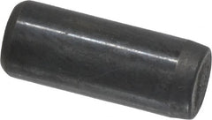Holo-Krome - 1/4" Diam x 5/8" Pin Length Grade 8 Alloy Steel Standard Dowel Pin - Black Luster Finish, C 47-58 & C 60 (Surface) Hardness, 1 Beveled & 1 Rounded End - Exact Tooling