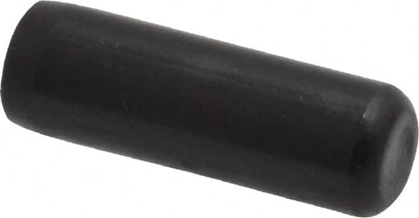 Holo-Krome - 1/4" Diam x 3/4" Pin Length Grade 8 Alloy Steel Standard Dowel Pin - Black Luster Finish, C 47-58 & C 60 (Surface) Hardness, 1 Beveled & 1 Rounded End - Exact Tooling