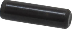 Holo-Krome - 1/4" Diam x 7/8" Pin Length Grade 8 Alloy Steel Standard Dowel Pin - Black Luster Finish, C 47-58 & C 60 (Surface) Hardness, 1 Beveled & 1 Rounded End - Exact Tooling