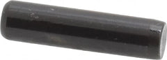 Holo-Krome - 1/4" Diam x 1" Pin Length Grade 8 Alloy Steel Standard Dowel Pin - Black Luster Finish, C 47-58 & C 60 (Surface) Hardness, 1 Beveled & 1 Rounded End - Exact Tooling