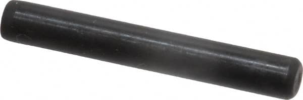Holo-Krome - 1/4" Diam x 1-3/4" Pin Length Grade 8 Alloy Steel Standard Dowel Pin - Black Luster Finish, C 47-58 & C 60 (Surface) Hardness, 1 Beveled & 1 Rounded End - Exact Tooling