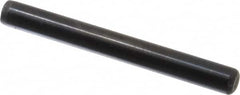 Holo-Krome - 1/4" Diam x 2-1/4" Pin Length Grade 8 Alloy Steel Standard Dowel Pin - Black Luster Finish, C 47-58 & C 60 (Surface) Hardness, 1 Beveled & 1 Rounded End - Exact Tooling