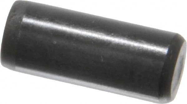 Holo-Krome - 5/16" Diam x 3/4" Pin Length Grade 8 Alloy Steel Standard Dowel Pin - Black Luster Finish, C 47-58 & C 60 (Surface) Hardness, 1 Beveled & 1 Rounded End - Exact Tooling