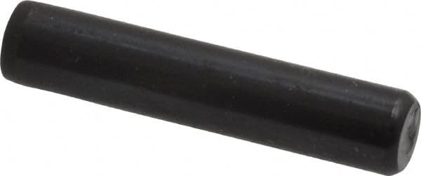 Holo-Krome - 5/16" Diam x 1-1/2" Pin Length Grade 8 Alloy Steel Standard Dowel Pin - Black Luster Finish, C 47-58 & C 60 (Surface) Hardness, 1 Beveled & 1 Rounded End - Exact Tooling