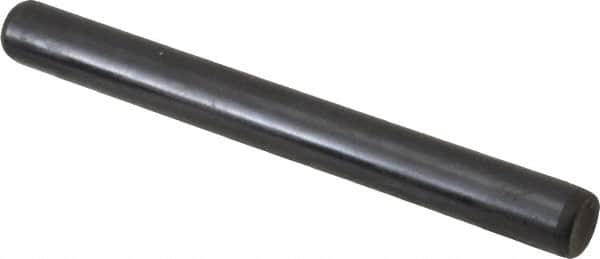 Holo-Krome - 5/16" Diam x 3" Pin Length Grade 8 Alloy Steel Standard Dowel Pin - Black Luster Finish, C 47-58 & C 60 (Surface) Hardness, 1 Beveled & 1 Rounded End - Exact Tooling