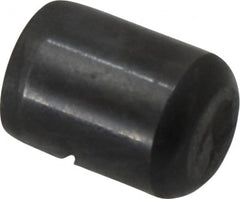 Holo-Krome - 3/8" Diam x 1/2" Pin Length Grade 8 Alloy Steel Standard Dowel Pin - Black Luster Finish, C 47-58 & C 60 (Surface) Hardness, 1 Beveled & 1 Rounded End - Exact Tooling