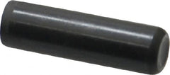 Holo-Krome - 3/8" Diam x 1-1/4" Pin Length Grade 8 Alloy Steel Standard Dowel Pin - Black Luster Finish, C 47-58 & C 60 (Surface) Hardness, 1 Beveled & 1 Rounded End - Exact Tooling