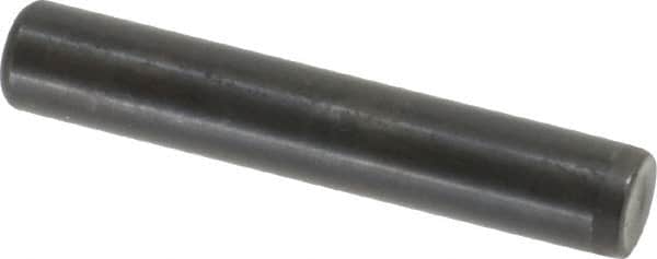 Holo-Krome - 7/16" Diam x 2-1/2" Pin Length Grade 8 Alloy Steel Standard Dowel Pin - Black Luster Finish, C 47-58 & C 60 (Surface) Hardness, 1 Beveled & 1 Rounded End - Exact Tooling